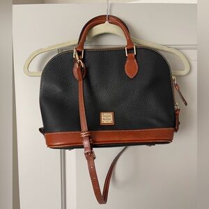 Dooney & Bourke Pebble Collection Zip Dome Satchel Bag